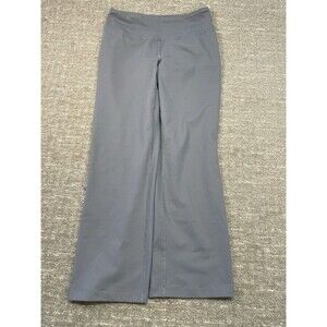 Lands End Pants Women Small S 6-8 Gray Yoga Activewear Straight Leg Stretch